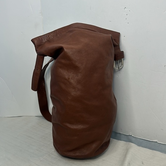 Fausto Santini Schott Made in Italy leather sac bag - Picture 8 of 11